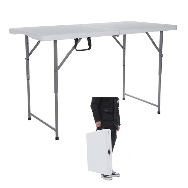Lakhow 122CZ Folding Table 4-Foot Portable Small Table Semi Practical