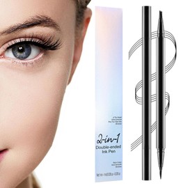 Liquid Brow Pen - 2-in-1 Eye Brow Filler Pencil With 4 Tips | Long-Lasting Brow Contouring Pen, Beauty Supplies For Daily Travel Work Business