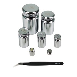 TEXALAN(R) Calibration Weight Set with Tweezer M2 Class Gram 7pcs 1g 2g 5g 10g 20g 50g 100g
