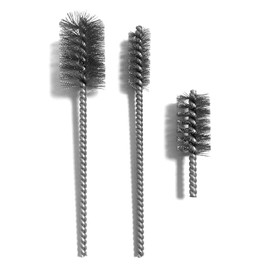 Dekton 3PC Tube Brush Set – Versatile Cleaning Brushes for Tubes, Pipes & Cylindrical Openings | Durable Bristles | Stainless Steel & Nylon Construction | Ideal for Home, Automotive & Industrial Use