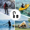 70 PCS Bungee Shock Cord Hooks Black Plastic Rope Terminal