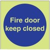 V Safety Glow In The Dark Fire Door Keep Closed