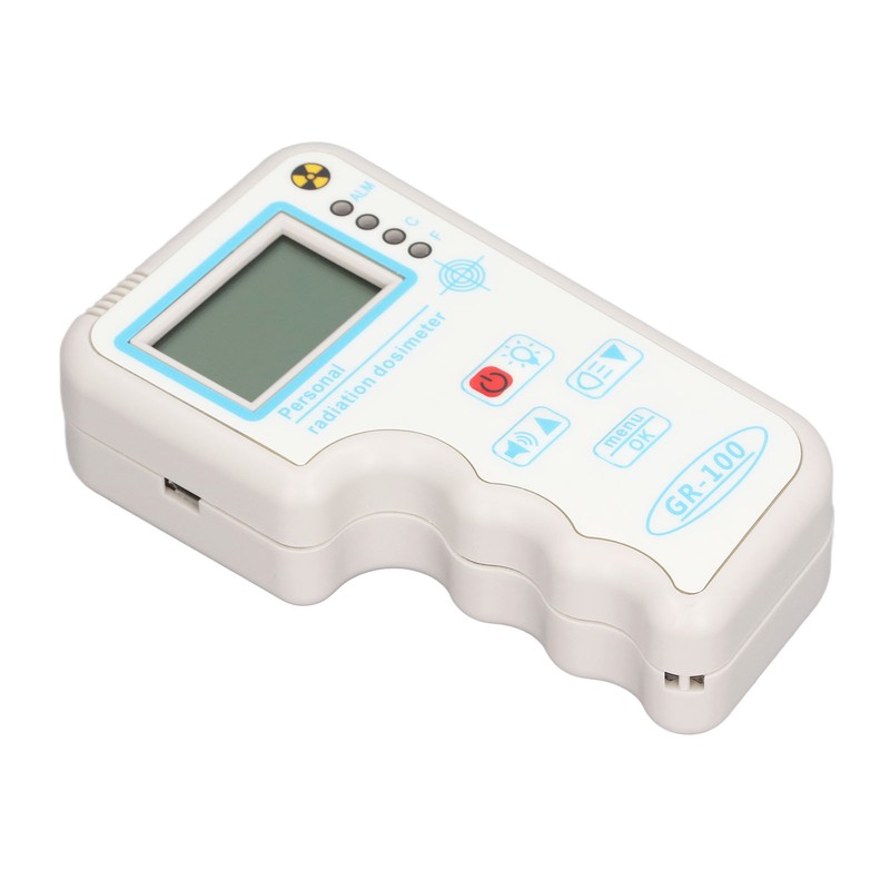 Nuclear Radiation Detector Monitor High Accuracy Sound Light Alarm Portable