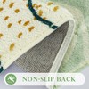 Uphome Sage Green Bathroom Rug Set, Cute Abstract Plant Bath