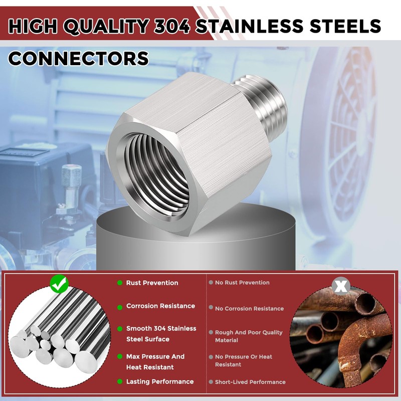 Kozelo Pack of 1, 3/4" Male NPT to 1/2" FeMale