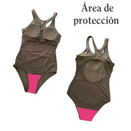 Luna Segura - Traje de Baño Absorbente para Periodo - Europa- Extra Extra Extra Grande - Negro