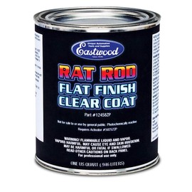 Eastwood Premium Matte Acrylic Urethane Rat Rod Flat Clear Topcoat Paint 4:1 Quart High UV Chemical Resistant