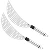 AUEAR, 2 Pack Crescent Pot Strainer Stainless Steel Grease Pasta