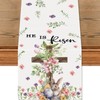 FurniGift Easter Table Runner 13x72 Inch - Natural Linen with