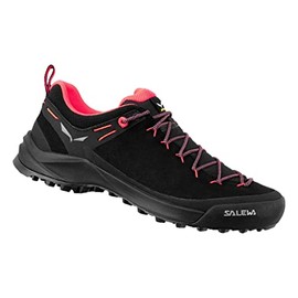 Salewa Wildfire Leather - Women's Black/Fluo Coral 8.5