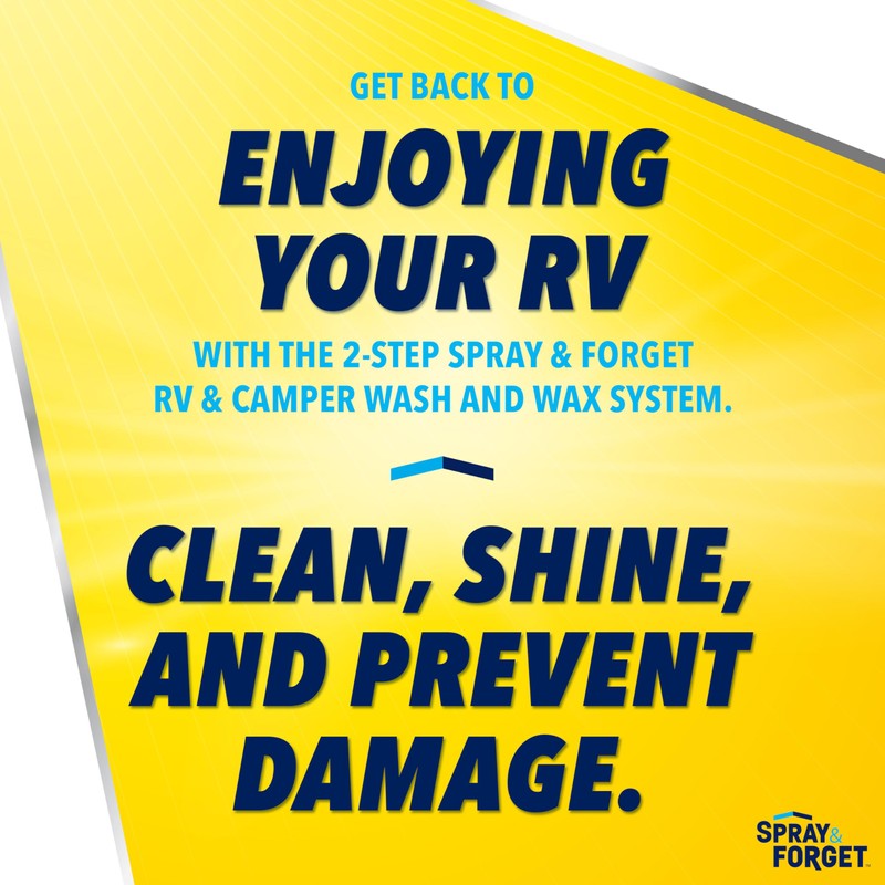 Spray & Forget RV & Camper Wash and Wax Combo,