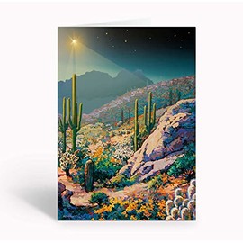 Colorful Desert Holiday Cards - 18 Christmas Cards & Envelopes - Western Christmas Cards (Standard)