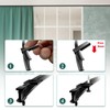 Ceiling Curtain Track, Flexible Bendable Curtain Track 10 Ft Black