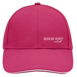 huuraa Baseballcappy Neukirchen-Vluyn verliebt Geschenk Unisex Kappe Pink/White Neukirchen-Vluyn Mitbringsel