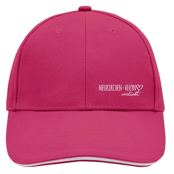 huuraa Baseballcappy Neukirchen-Vluyn verliebt Geschenk Unisex Kappe Pink/White Neukirchen-Vluyn Mitbringsel