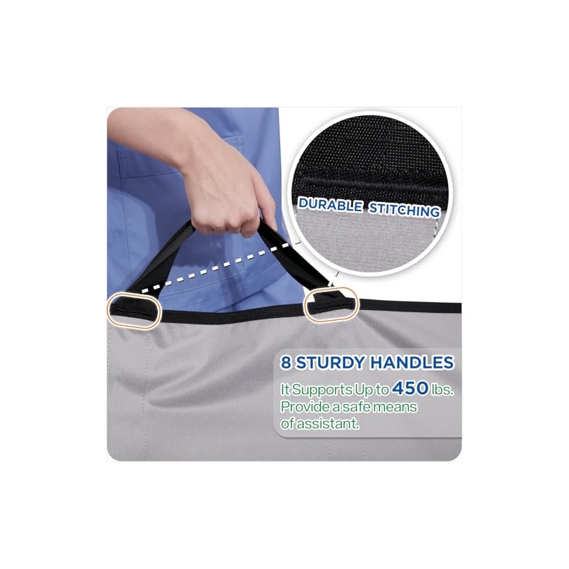 NIHAO Bed Positioning Pad 43" x 36" with 8 Reinforced
