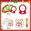 Blosssound 24 Pcs Christmas Photo Frame Craft with Stickers Christmas