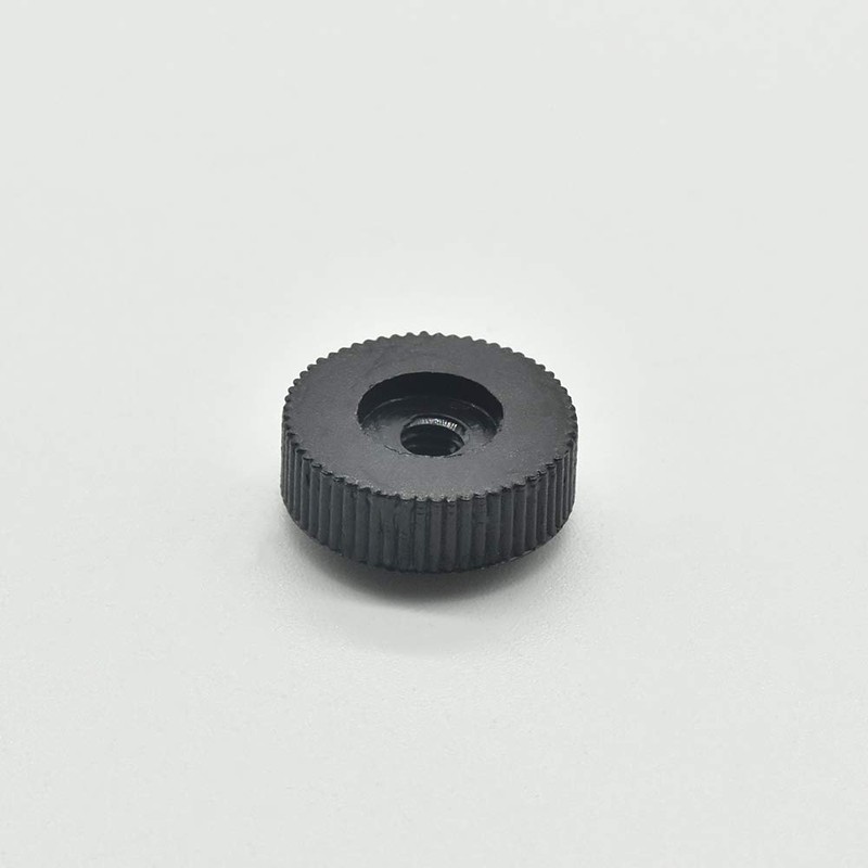 10x Knurled Nut M4 Black Plastic PA 6.6 Spacer Nut