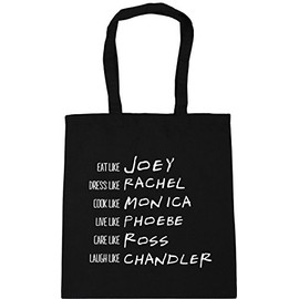 Hippowarehouse Be like Rachel Monica Phoebe Joey Chandler Ross Tote Shopping Gym Beach Bag 42cm x38cm, 10 litres