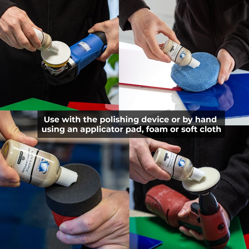 Glass Polish 3.4oz (100ml) Plastic & Acrylic Polishing Compound for