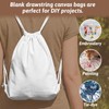 KALIONE Cotton Canvas Drawstring Backpack Bag, 1Pack Cotton Drawstring Bags,