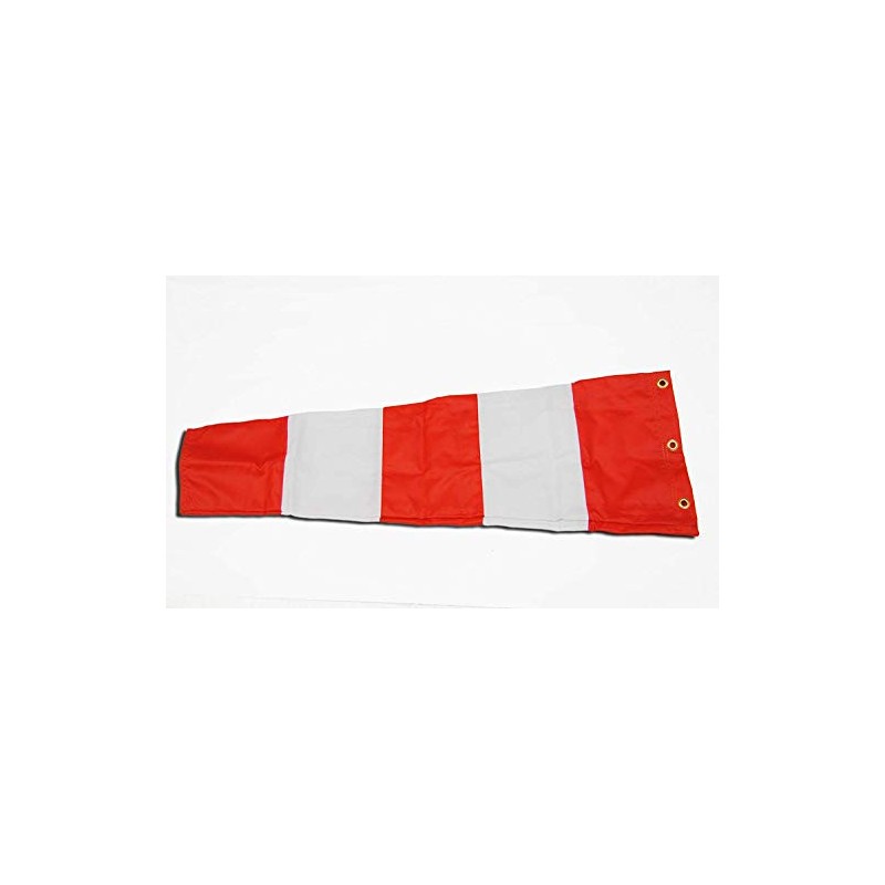 Airport Windsock Corporation 8" X 36" Orange and White Replacement
