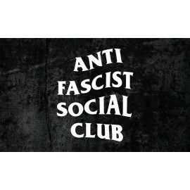 Anti Fascist Social Club Vinyl Decal Sticker - ANTIFA - Black