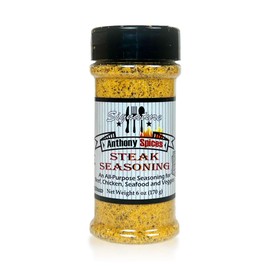 Anthony Spices - Signature Steak Seasoning. An all purpose seasoning that is great on beef, chicken, pork, seafood, veggies and much more., 6 Ounces, 6.0 Ounce, 1