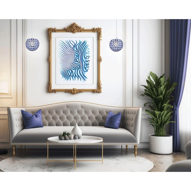 Modern Round Globe Easy Fit Pendant Shade with Small Midnight