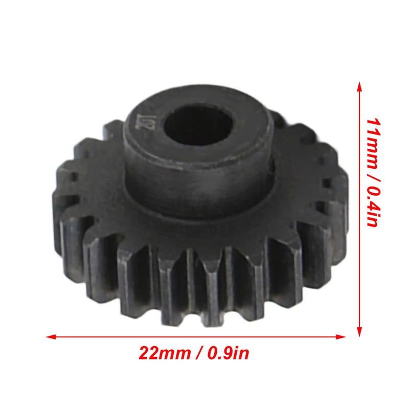 20T Pinion Gear with Set Screws Mod 1 5mm Shaft