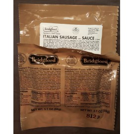 Bridgford Italian Pizza and Sausage MRE 2 Pack Ready to Eat Bridgford Survival Food #2