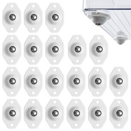 20 PCS Appliance Wheels, White Appliance Sliders, Appliance Rollers Small for Small Furniture Trash Cans, 360° Swivel Universal Wheel Roller Castors