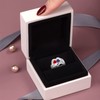 ORFANDE Custom Mothers Ring with 2 Birthstones Personalized Promise Ring