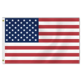 Large USA Flag,3x5 FT America 75D Outdoor Banner,American Decor for Garden Yard Car Truck with Brass Grommet