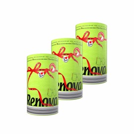 Paper Towel Jumbo Roll 2 Ply 120 Highly Absorbent Sheets Set of 3, 6 or 8 (3 Rolls, Kelly Green)