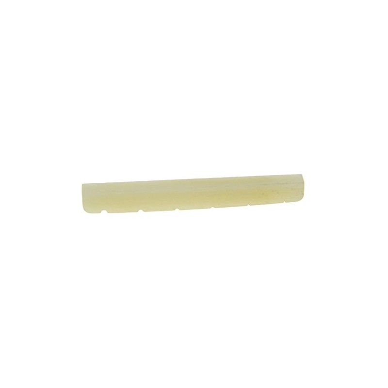 KAISH 43mm Unbleached Pure Bone Nut Guitar Slotted Bone Nut