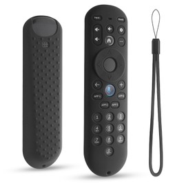 DUOLAXMENG Silicone Remote Cover Replacement for Xumo Stream Box,Anti Slip and Durable Protective Case for Xumo TV Remote RC3401 with Lanyard (Black)