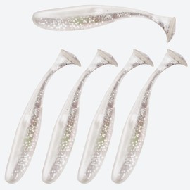 Soft Fishing Lures, 100PCS/50PCS Soft Plastic Baits Kit with Box for Fishing Trout Redfish Saltwater/Freshwater, 10 Mixed Colors/5Mixed Colors (100PCS/7cm/2g/A)