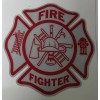 Awareness Vinyl White Red Reflective Firefighter Fire Dept Maltese Cross
