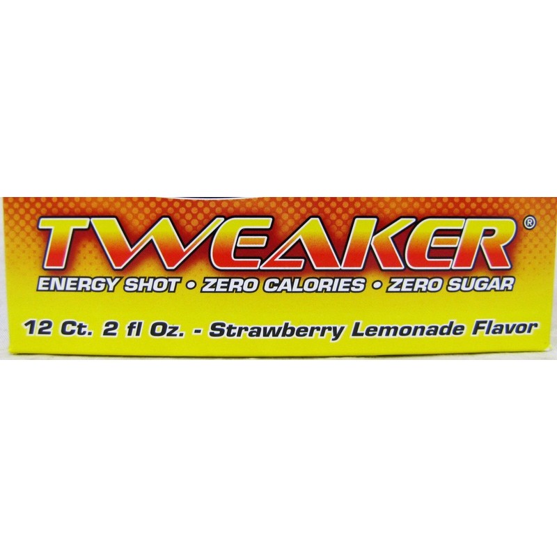 Tweaker Strawberry Lemonade Energy Shots Zero Calories 2 oz Bottles