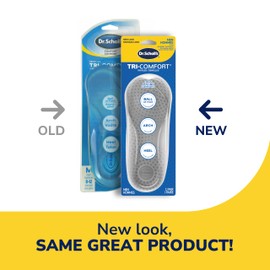 Dr. Scholl's Tri-Comfort Insoles. Comfort for Heel, Arch and Ball of Foot, with Targeted Cushioning and Arch Support (for Men's 8-12, also available Women's 6-10)
