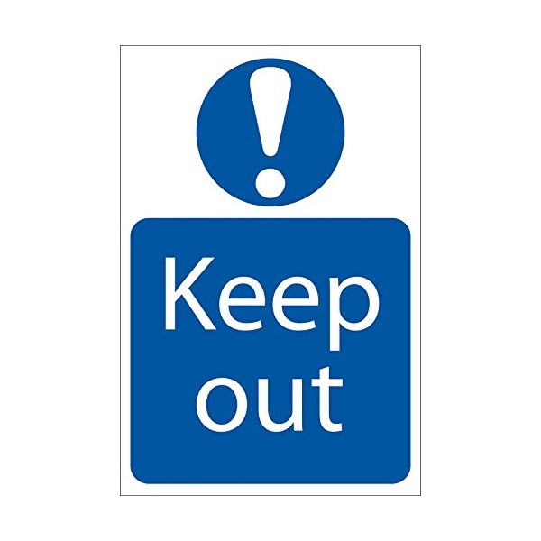 Draper 72913"Keep Out" Mandatory Sign