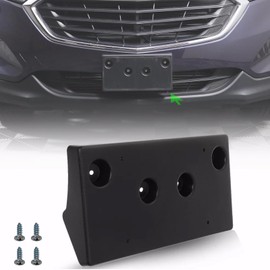 Wocch Front License Plate Frame for Chevy Equinox 2018 2019 2020 2021 Front Bumper License Plate Holder Mounting Bracket Replace # 23320630 GM1068190