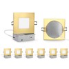 ZYC 4-inch Square Recessed Lighting - Ultra Thin Dimmable Square