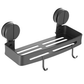YiPHomn Shower Shelf Suction Cup Shower Shelf No Drilling Shower Holder No Drilling Shower Shelf Shower Basket Bathroom Shelf Shampoo Holder for Showers Kitchen Bathroom Organiser Caddy Storage