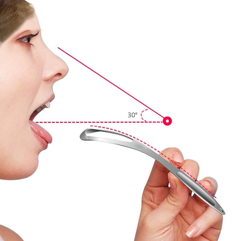 Metal Tongue Scraper | Metal Tongue Scraper For Care -