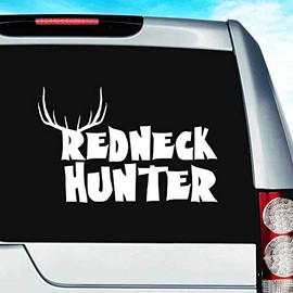 Redneck Hunter Vinyl Decal Sticker Bumper Cling for Car Truck Window Laptop Wall Cooler Tumbler | Die-Cut/No Background | Multi Sizes/Colors, 20-inch, Orange