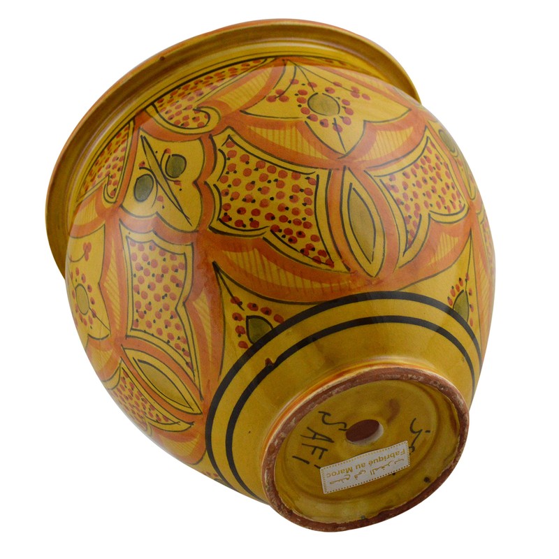 Treasures Of Morocco Handmade Ceramic Flower Pot Moroccan Indoor Outdoor