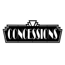 Concessions Metal Sign by Lewis Design Company | 14 gauge Powder Coated Steel