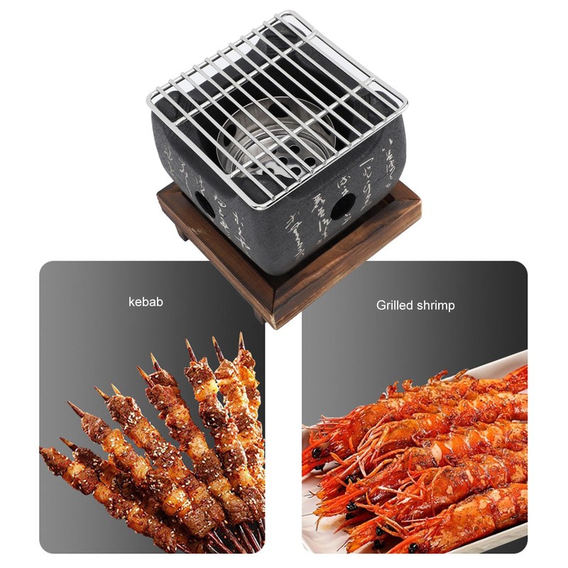 Japanese Hibachi Grill, Script Food Charcoal Stove Japanese Barbecue Grill,